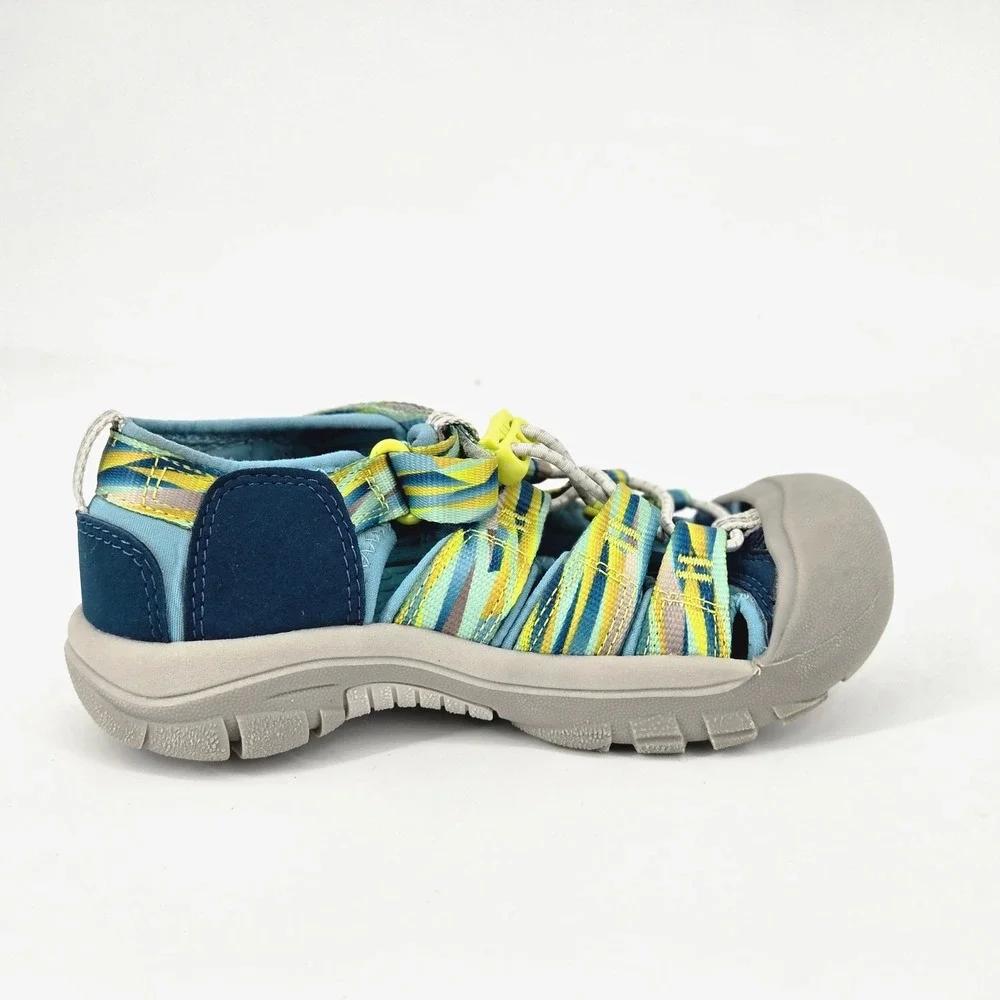 KEEN Newport H2 Kids 13 Blue Yellow Water Sandals Hiking Trail Gorpcore Shoes